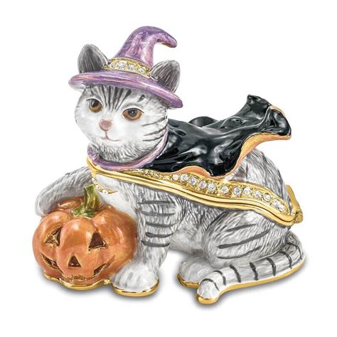 SERENA Halloween Cat Trinket Box 